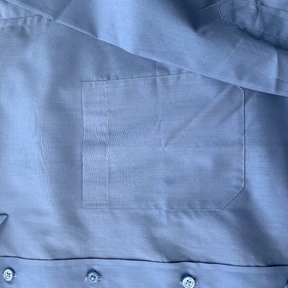 Designer Blue Givenchy Button up Button Down Collared Shirt - Picture 4 of 6